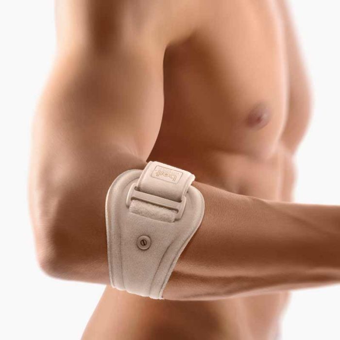 Epicondylitis-Soft-Spange Bort EpiContur in Farbe beige mit 2 Pelotten