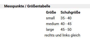 Größentabelle